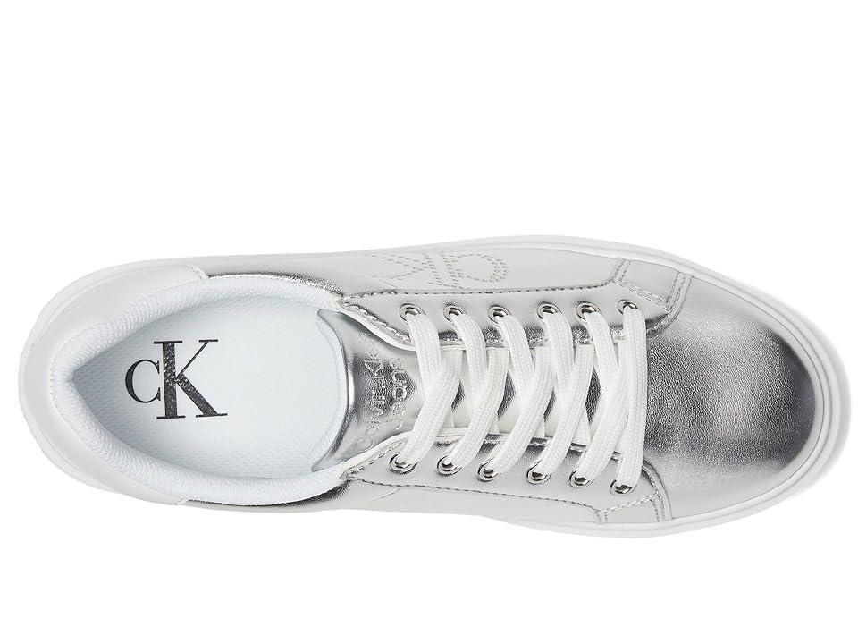 Calvin Klein Womens Daili Lace-Up Platform Casual Sneakers Product Image