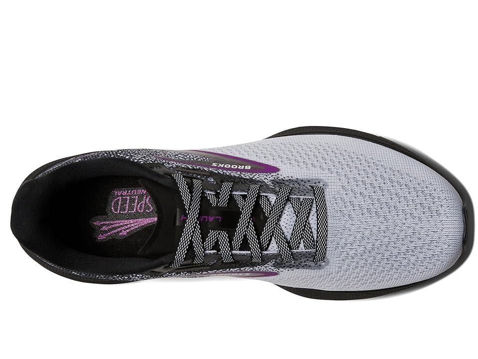 Brooks Launch 10 (Black/White/Violet) Women's Shoes Product Image