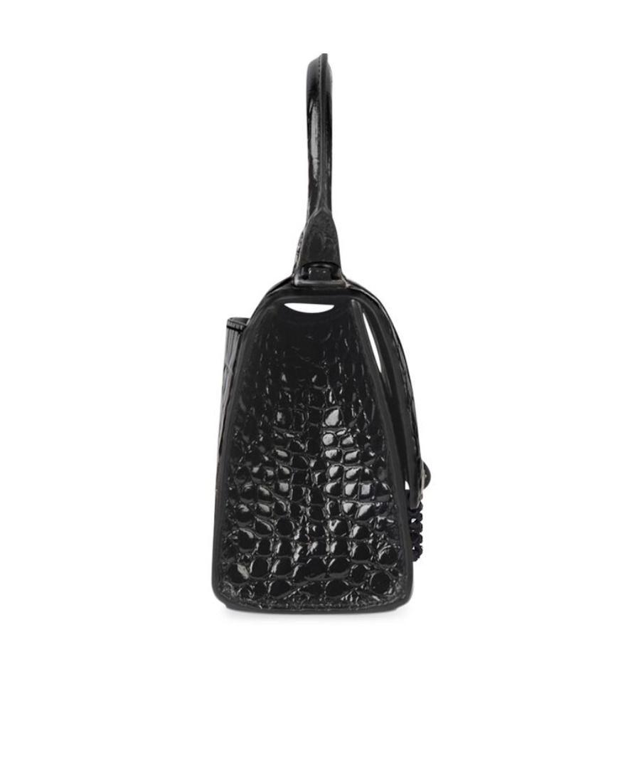 BALENCIAGA Hourglass Mini Crossbody Bag In Black Product Image