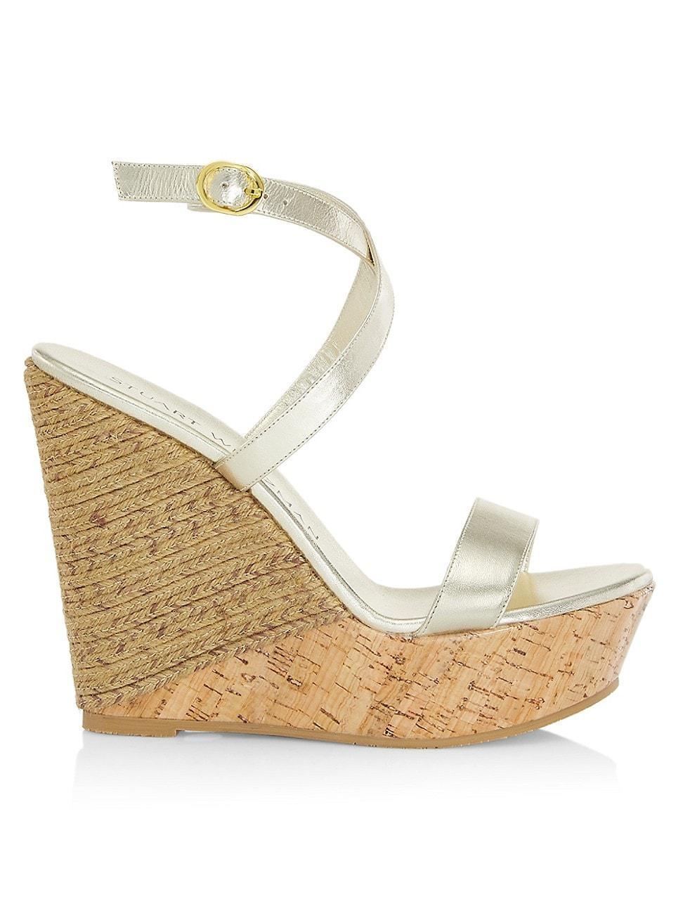 Womens 5050 Metallic Platform Wedge Sandals Product Image