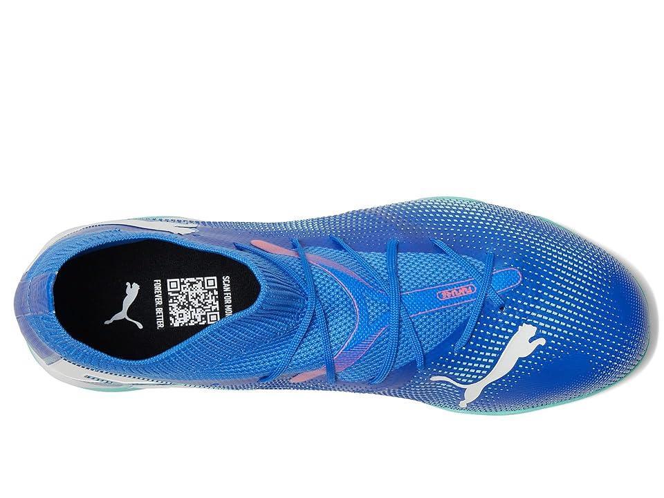 PUMA Future 7 Match Tt (Bluemazing-Puma White-Electric Peppermint) Men's Soccer Shoes Product Image