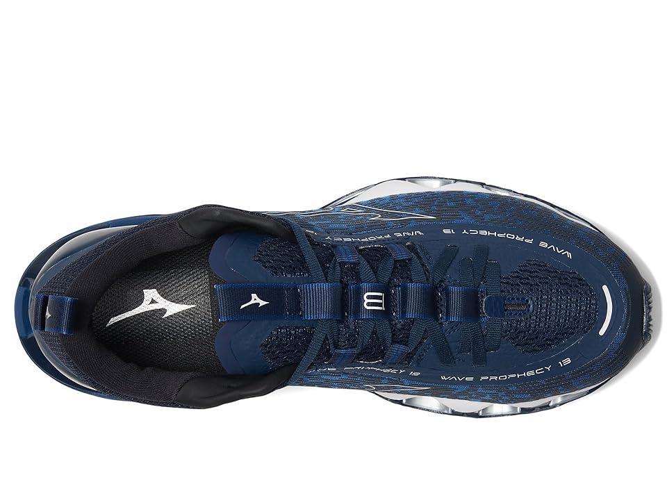 Mizuno Wave Prophecy 13 (Navy Peony/White) Men's Shoes Product Image