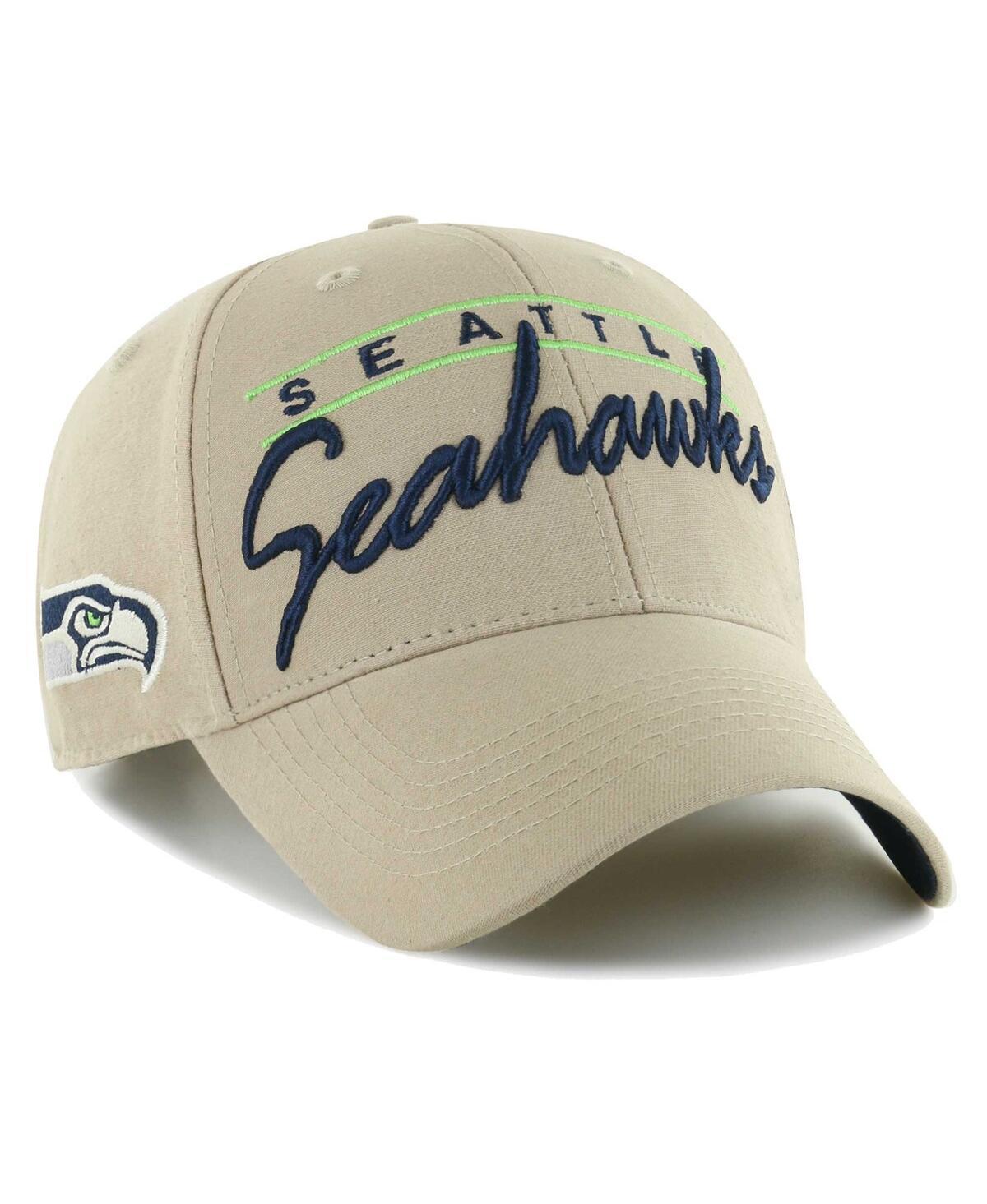 Mens 47 Khaki Seattle Seahawks Atwood MVP Adjustable Hat Product Image