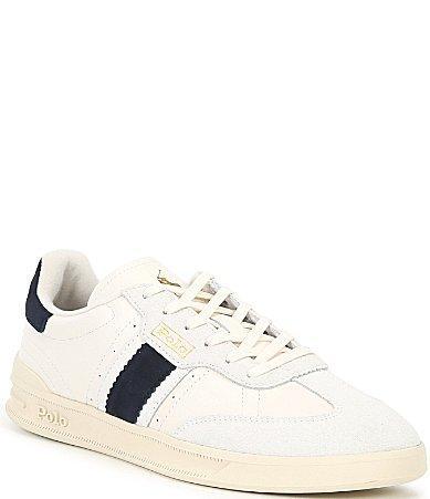 Polo Ralph Lauren Mens Heritage Aera Lace-Up Sneakers - Bianco Product Image