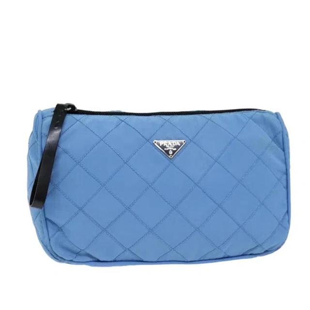 Synthetic Clutch Bag () In Blue Product Image