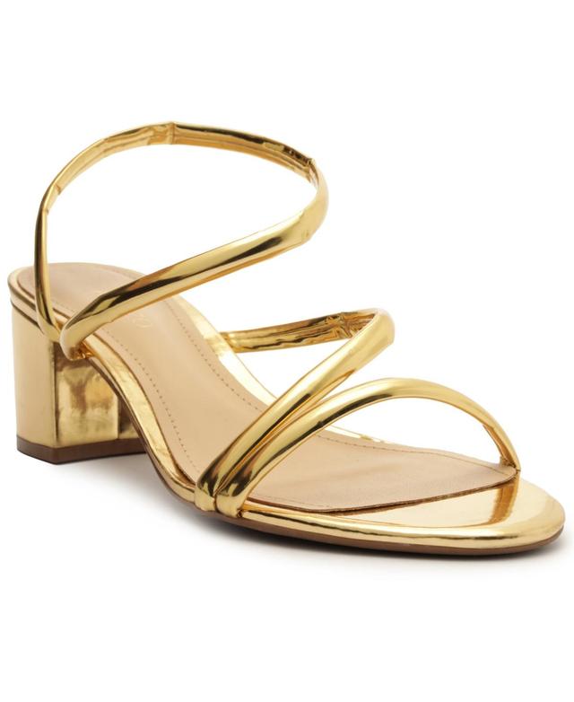 Arezzo Womens Mikayla Mid Block Sandals Product Image