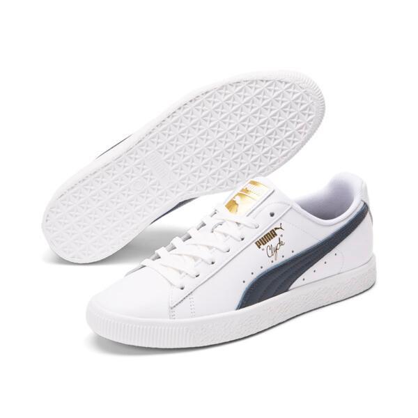 PUMA Clyde Core Foil Men's Sneakers in Dark Blue Product Image