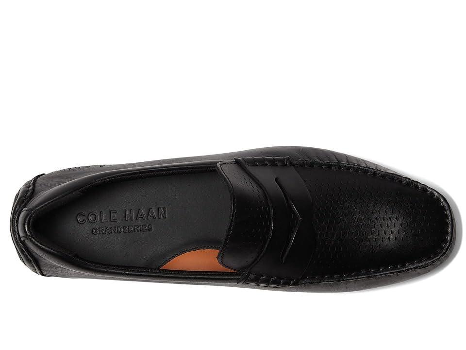 Cole Haan Grand Laser Penny Driver Black) Men's Shoes Product Image