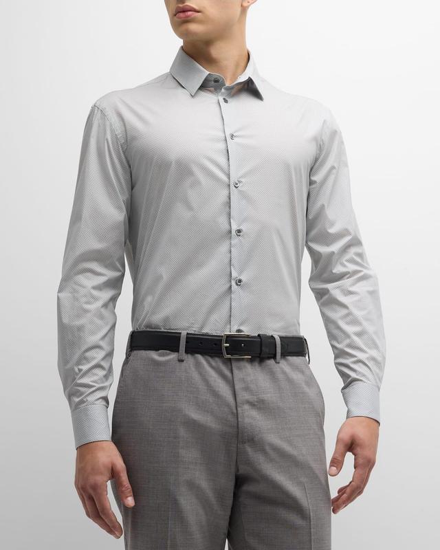 Mens Cotton-Stretch Sport Shirt Product Image