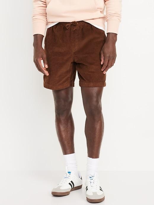 Corduroy Jogger Shorts -- 7-inch inseam Product Image