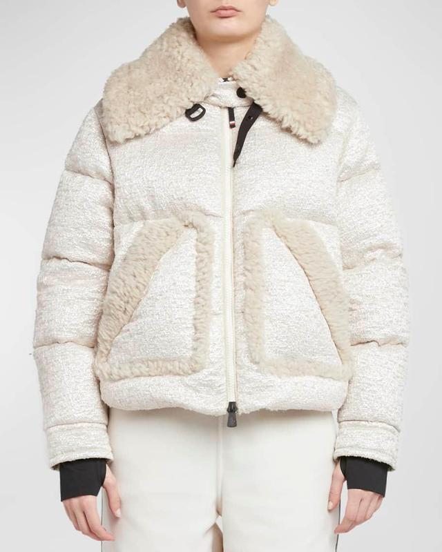 Stowe Metallic Boucle Puffer Jacket Product Image