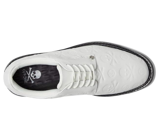 GFORE Men's Debossed Gallivanter Golf Shoes (Snow/Onyx 1) Men's Shoes Product Image