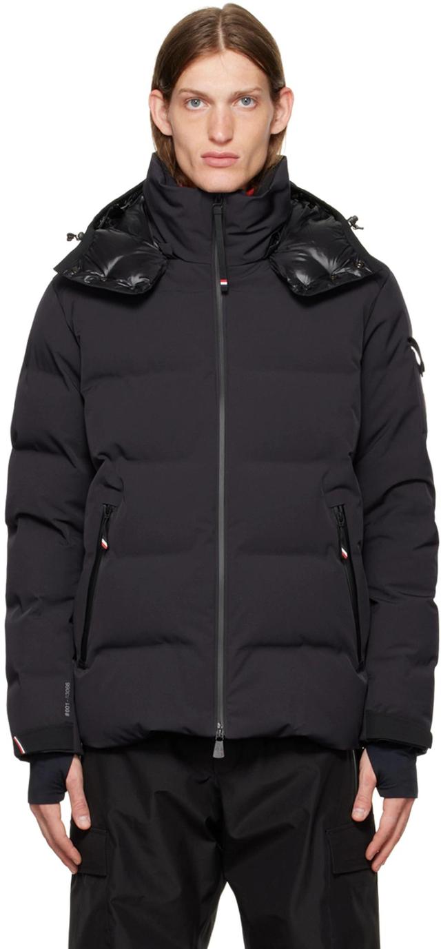 Navy Patch Down Jacket In 742 Blue Product Image