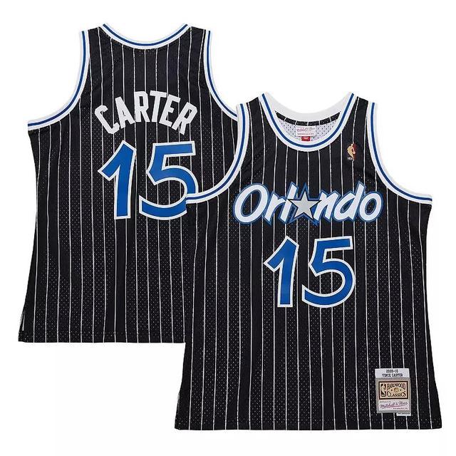 Mens Mitchell & Ness Vince Carter Black Orlando Magic 2009/10 Hardwood Classics Swingman Jersey Product Image