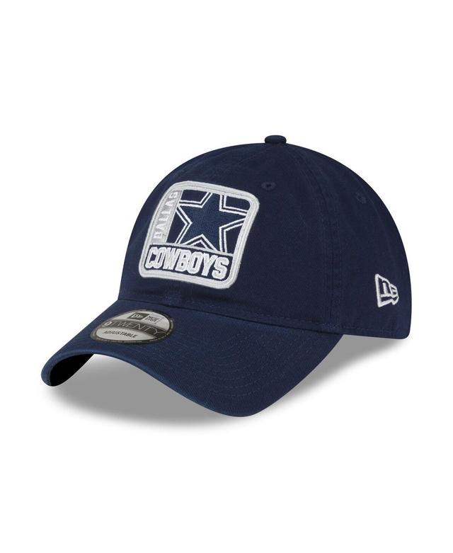 Mens New Era Navy Dallas Cowboys Logo Mix 9TWENTY Adjustable Hat Product Image