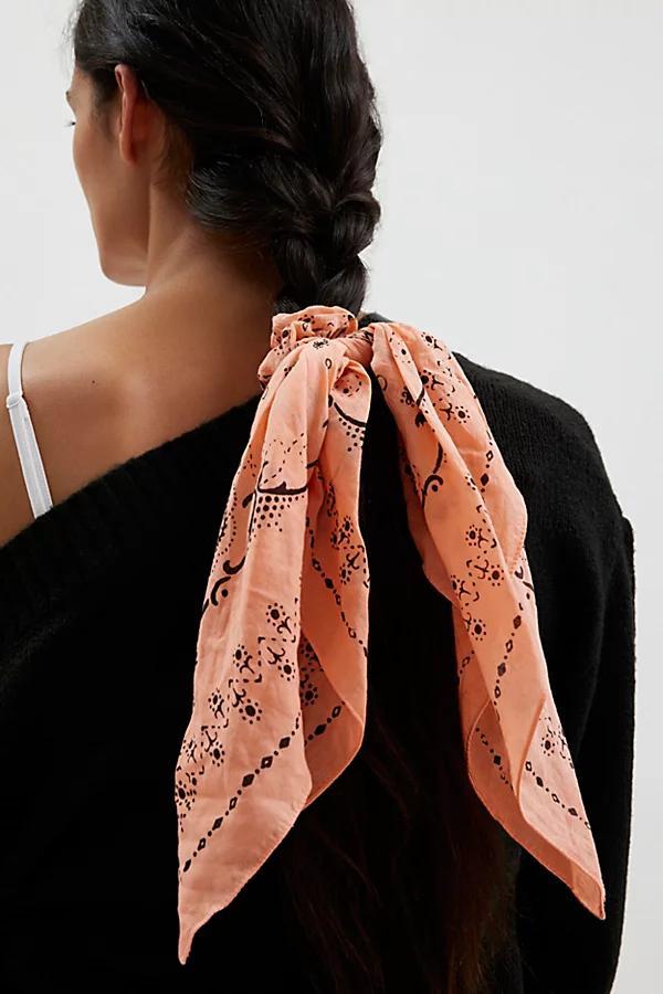 Bandana Handkerchief Scrunchie Womens at Urban Outfitters Product Image