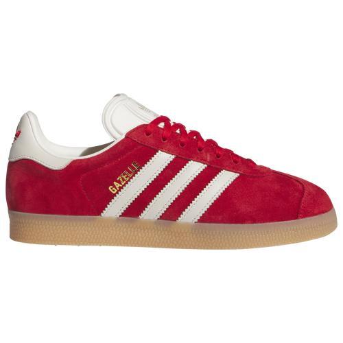 adidas Womens Originals Gazelle - Tennis Shoes Gold Metallic/Alumina/Better Scarlet Product Image