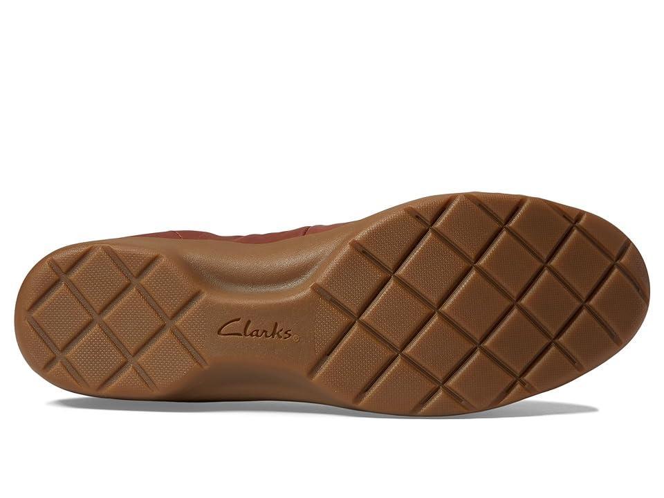 Clarks Meadow Rae Leather) Women's Flat Shoes Product Image