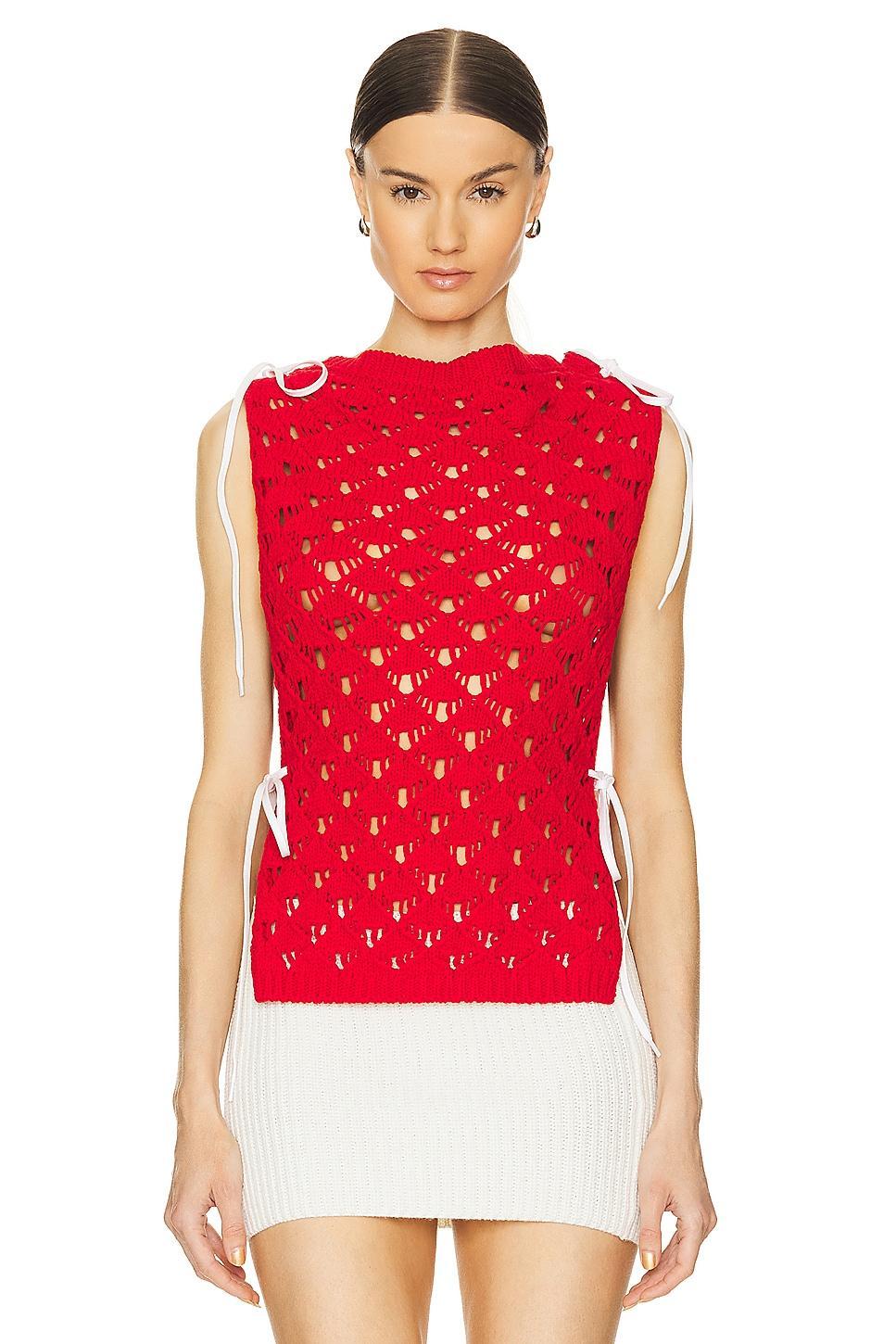 Chunky Crochet Top MSGM Product Image