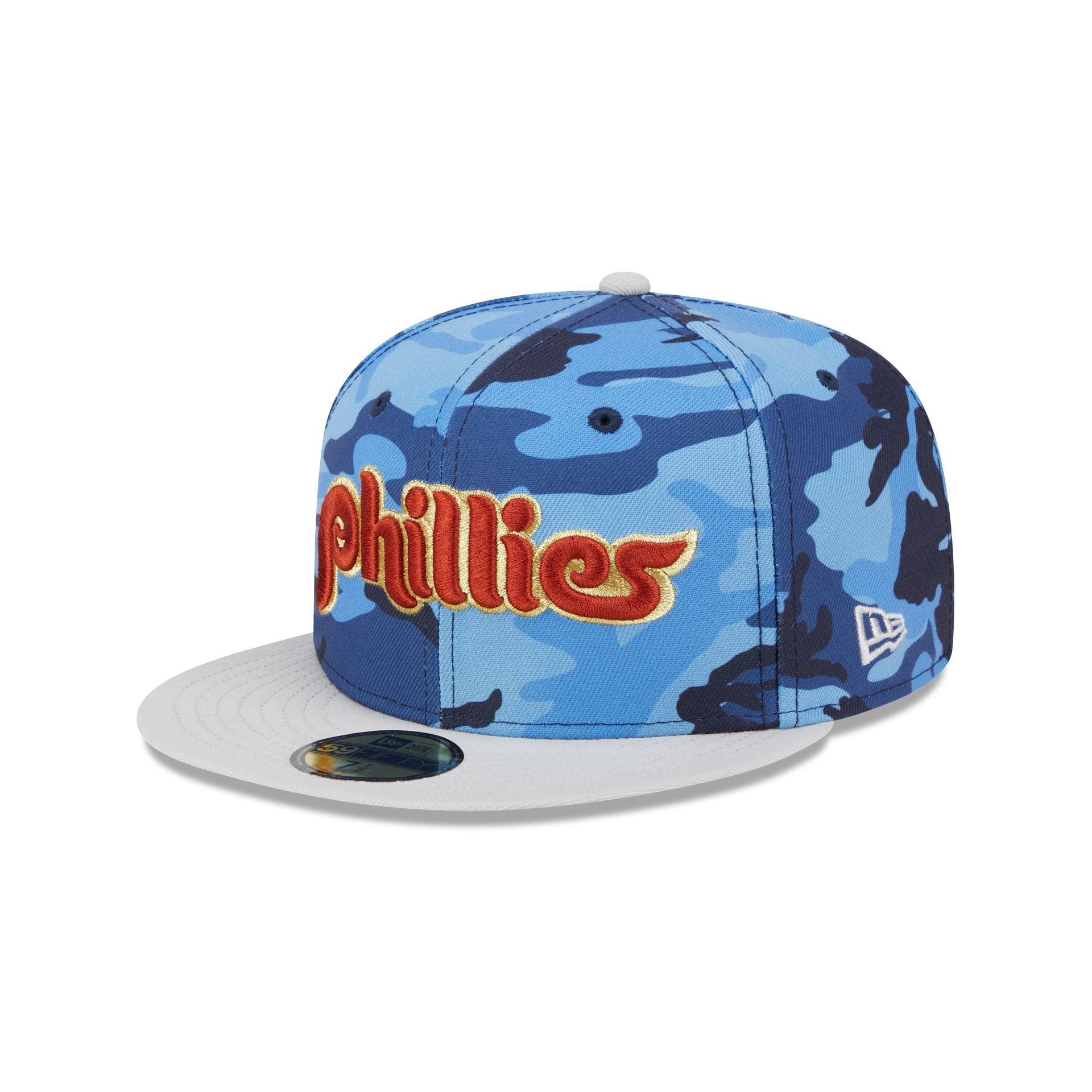 Philadelphia Phillies Blue Camo 59FIFTY Fitted Hat Male Product Image