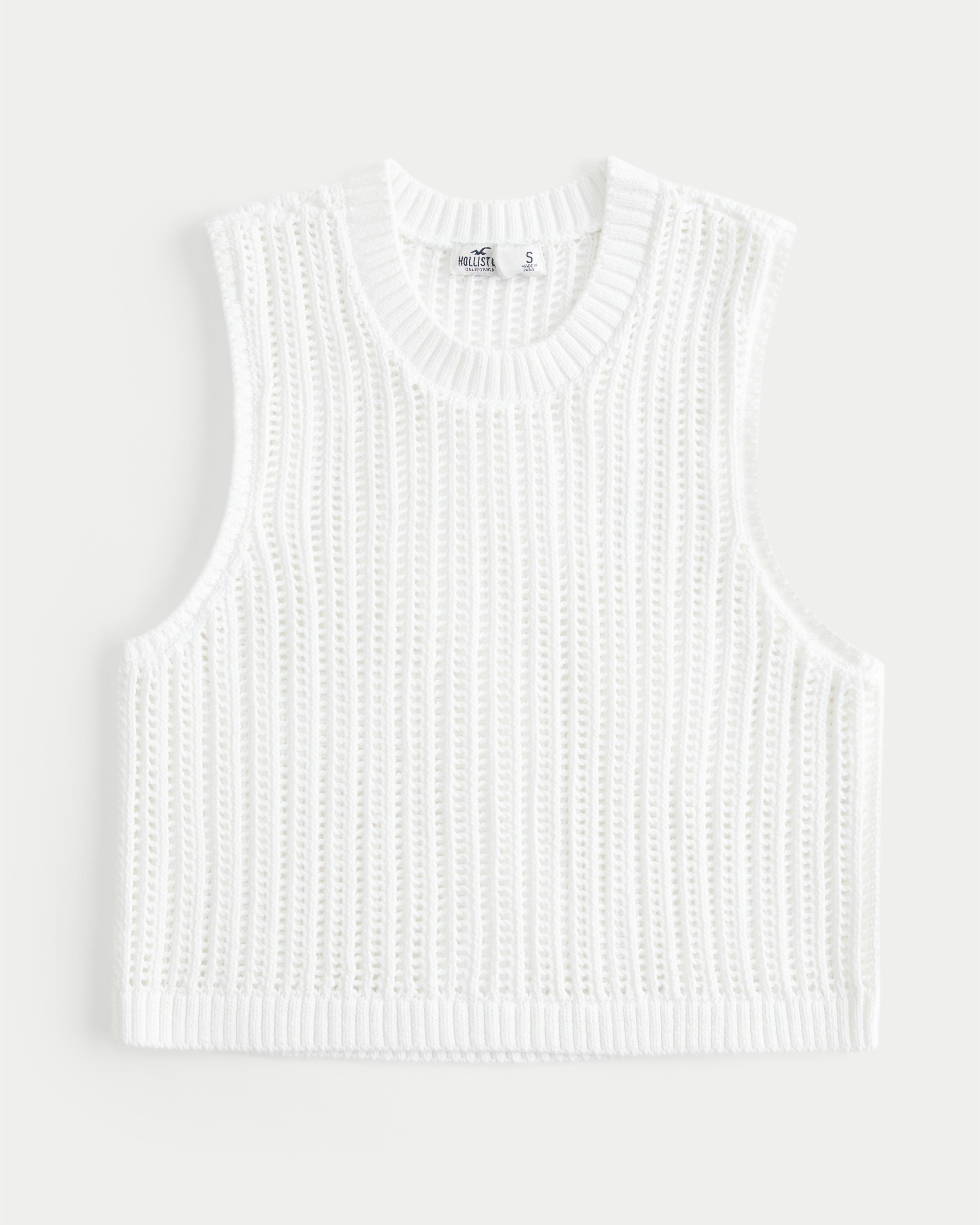 Easy Crochet-Style High-Neck Tank Product Image