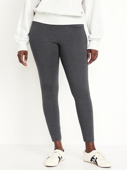 Mid-Rise Jersey Crop Legging Product Image