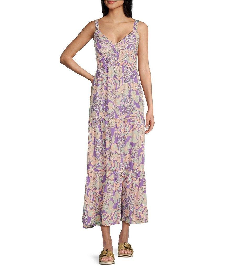 Rip Curl Palm Party Floral Print Maxi Dress Product Image