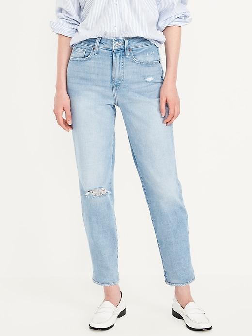 High-Waisted OG Straight Ankle Jeans Product Image