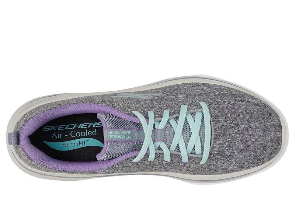 SKECHERS Performance Go Walk Arch Fit 2.0 - Vivid Sunset (Gray/Lavender) Women's Shoes Product Image