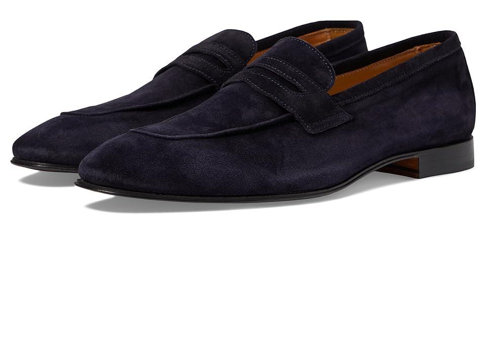 Massimo Matteo Velour Penny Loafer (Deep ) Men's Shoes Product Image