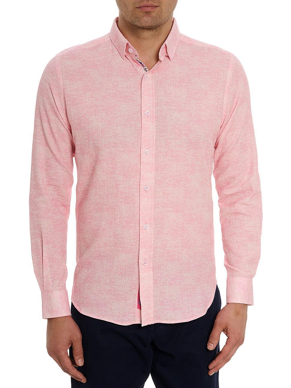 Mens Reid Cotton Button-Front Shirt Product Image