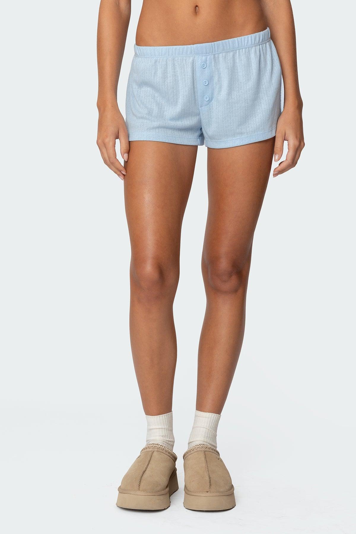 Keely Pointelle Shorts Product Image