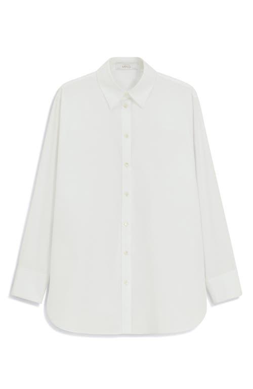 MANGO Cotton Oversize Button-Up Shirt Product Image