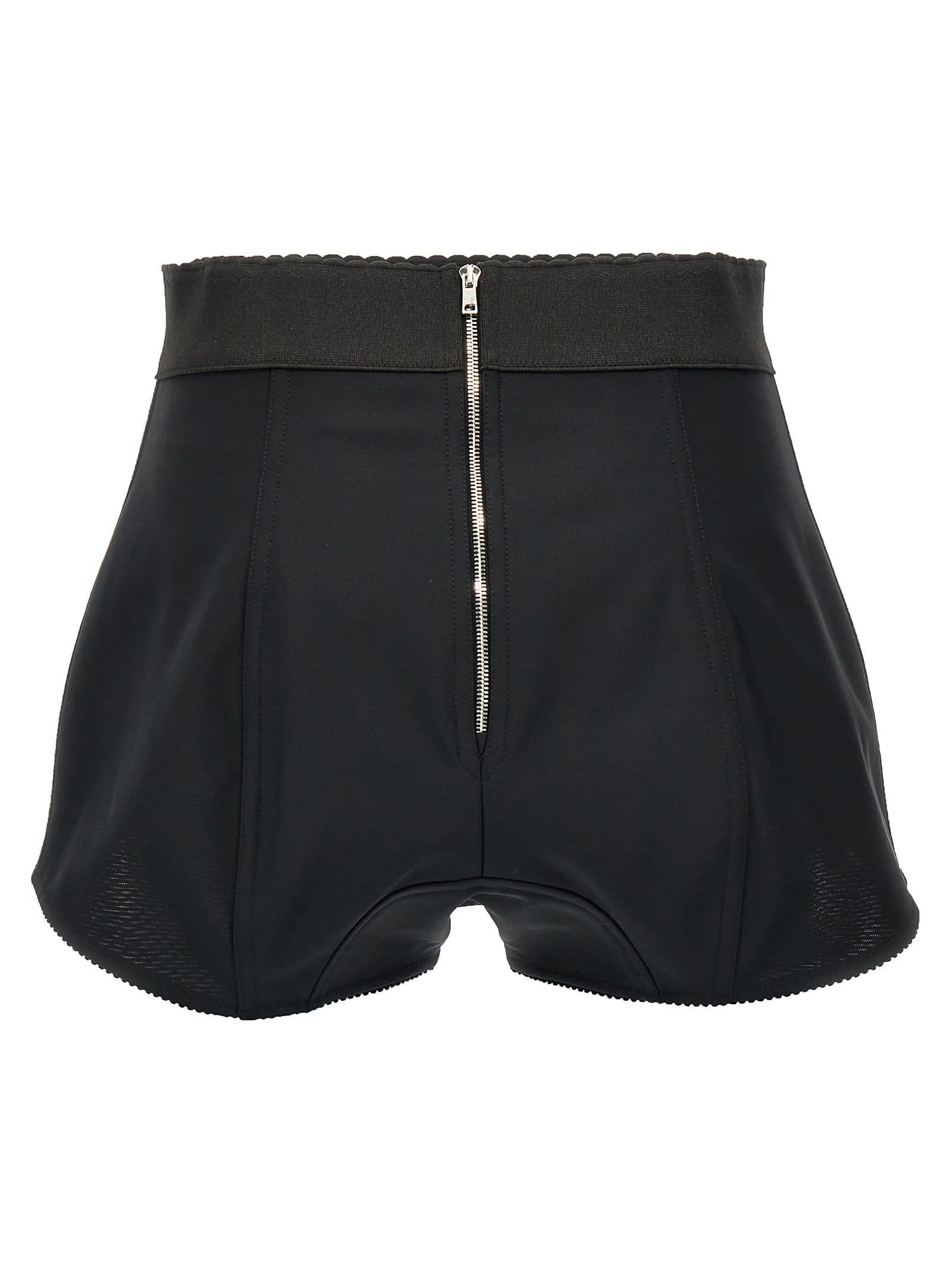 DOLCE & GABBANA Kurze High-waist-shorts In Black Product Image