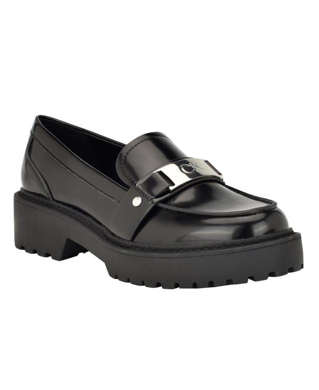 Calvin Klein Womens Suzette Slip-On Lug Sole Casual Loafers Product Image