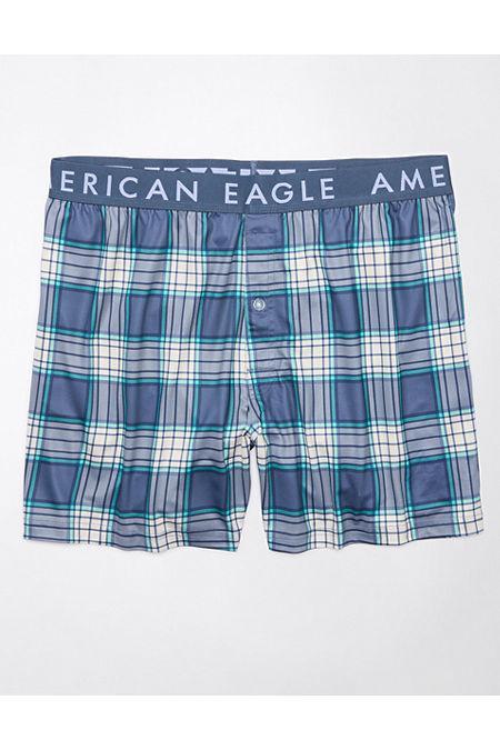 AEO Plaid Ultra Soft Pocket Boxer Short Mens Product Image