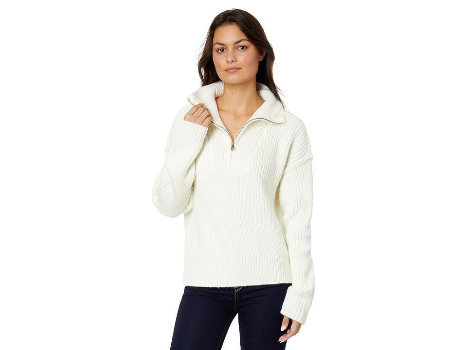 Lucky Brand 1/2 Zip Pullover Sweater (Whisper ) Women's Sweater product image