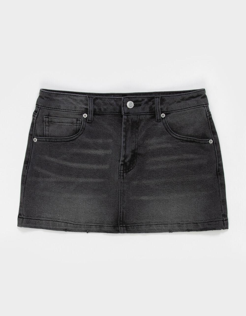 RSQ Womens Low Rise Denim Mini Skirt Product Image