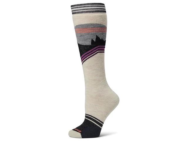 Smartwool Snowboard Full Cushion Moon Energy Over the Calf (Moonbeam) Women's Crew Cut Socks Shoes Product Image