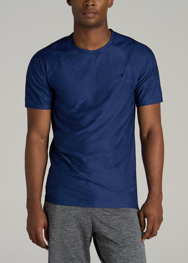 Raglan Training T-Shirt for Tall Men in Midnight Blue Product Image