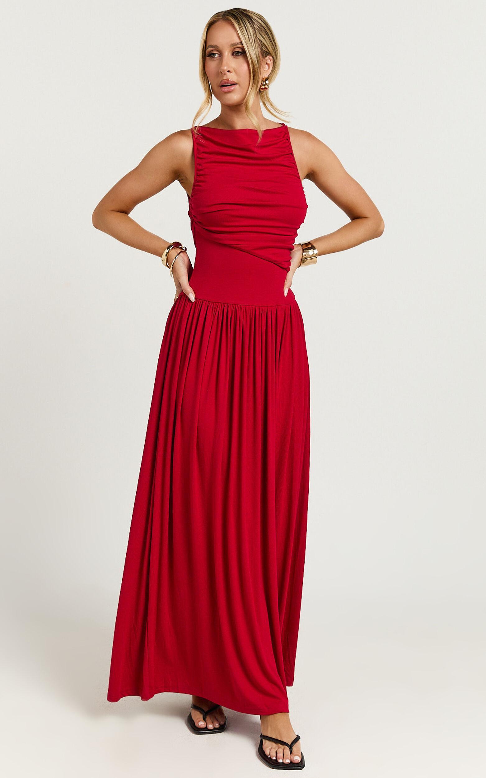 Runaway The Label - Nalla Maxi Dress in Cherry Product Image