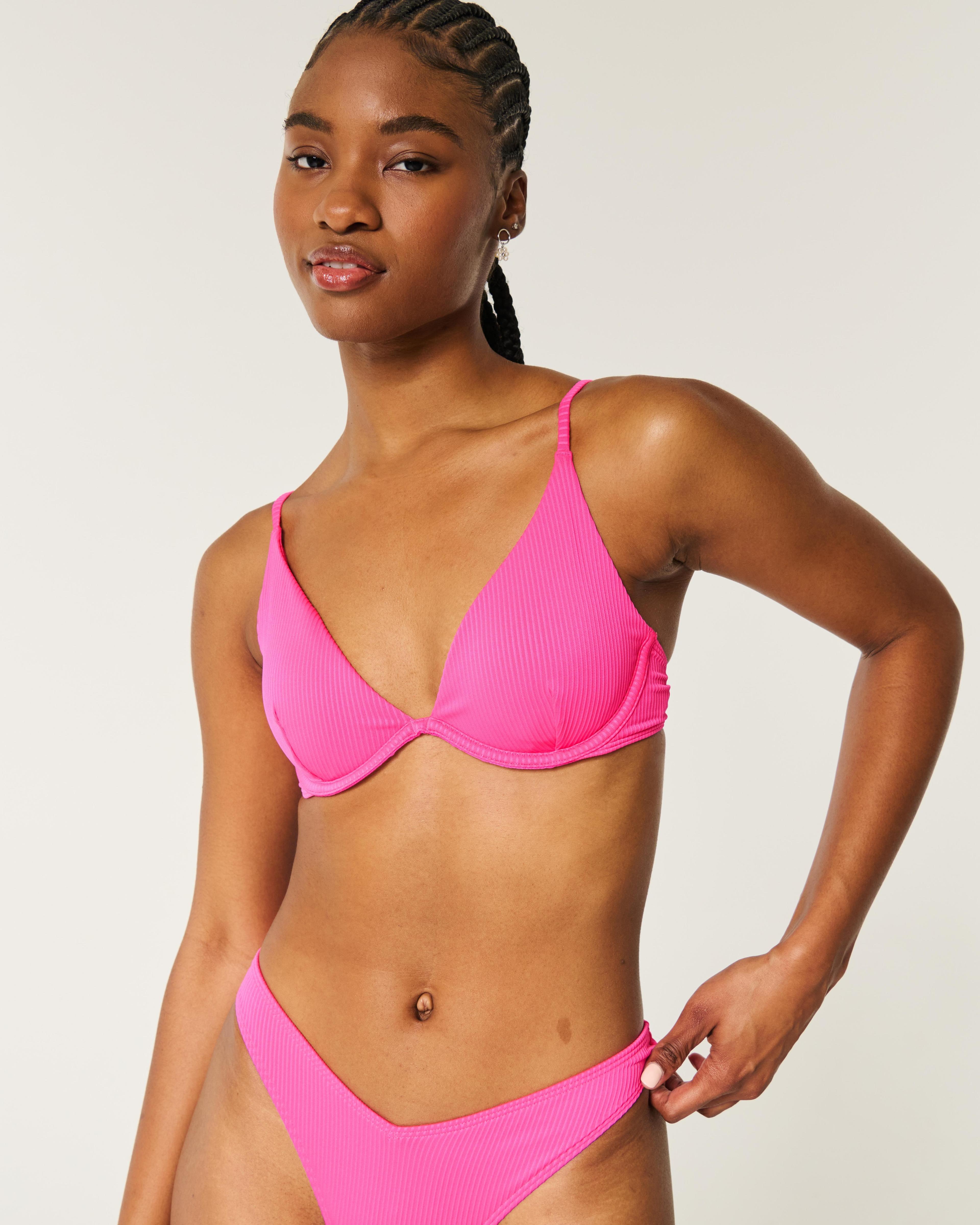 Ribbed Underwire Bikini Top Product Image