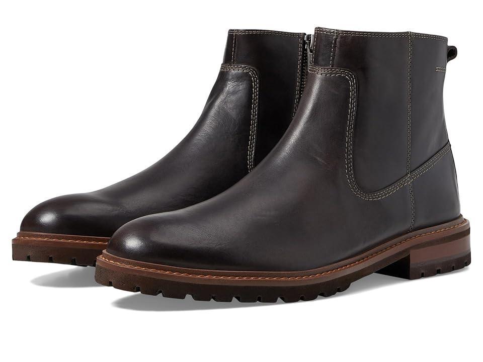 Johnston & Murphy Barrett Zip Boots (Charcoal Full Grain) Men's Boots Product Image