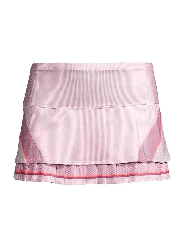 Womens Plum & Soft Berry Layered Tennis Miniskort Product Image