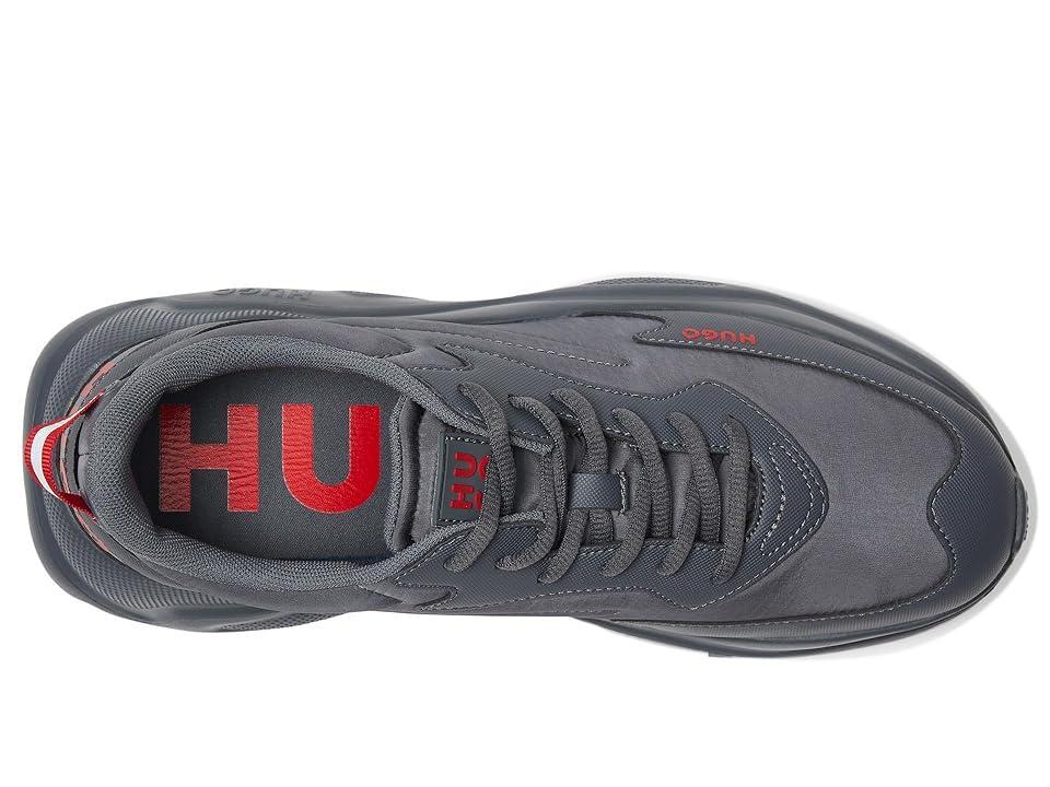 HUGO Running Style Sneakers with Thick Rubber Sole (Slate Grey) Men's Shoes Product Image