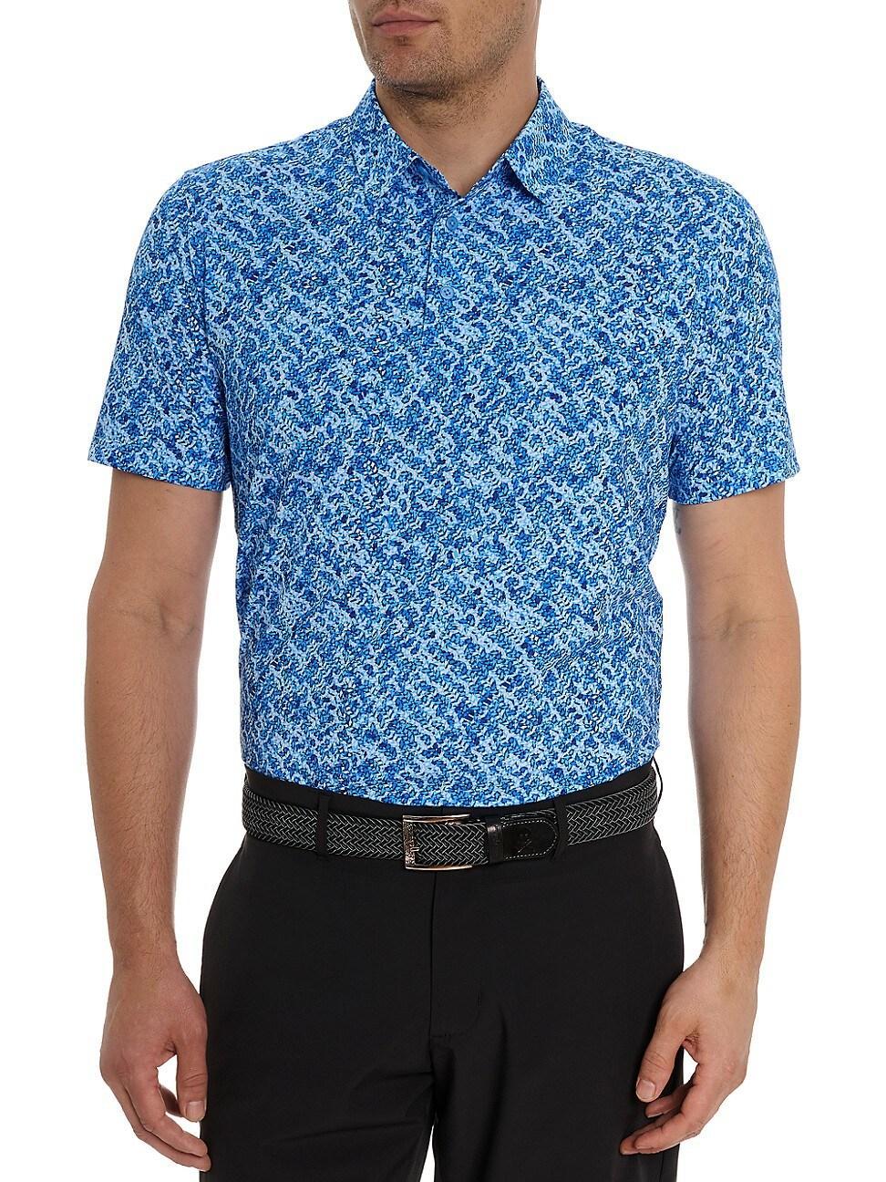 Mens Tyne Graphic Polo Shirt Product Image