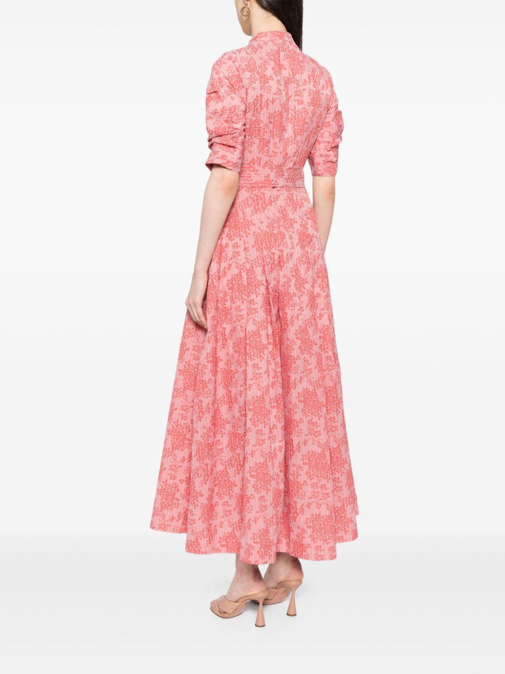 Vida floral-jacquard maxi dress Product Image