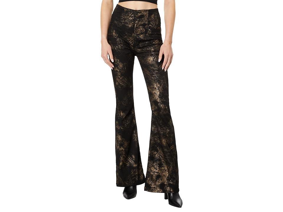 We The Free Jayde Printed Metallic Flare Jeans by We The Free at Free People Product Image