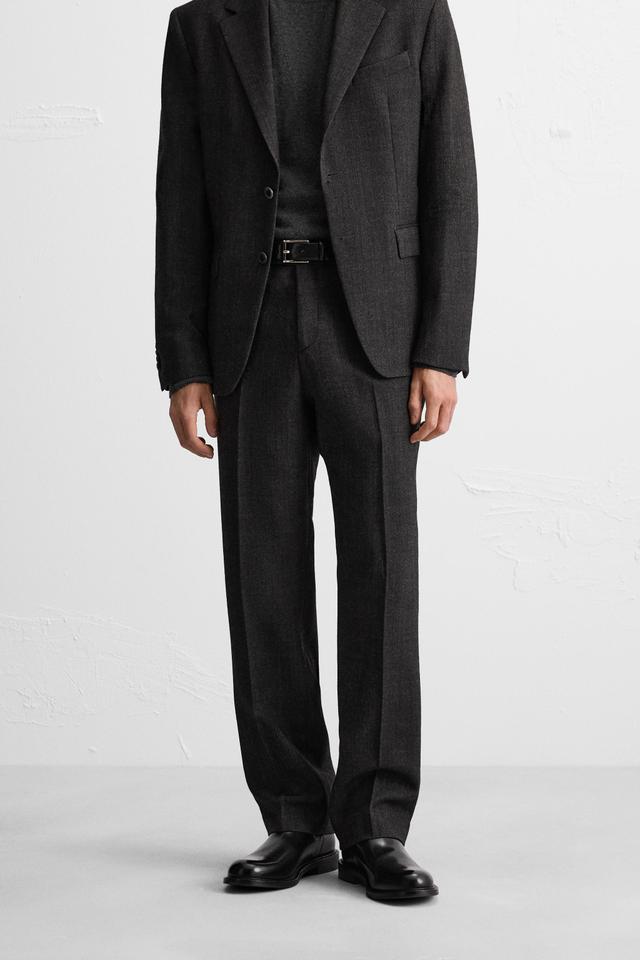 WOOL TWILL SUIT PANTS Product Image