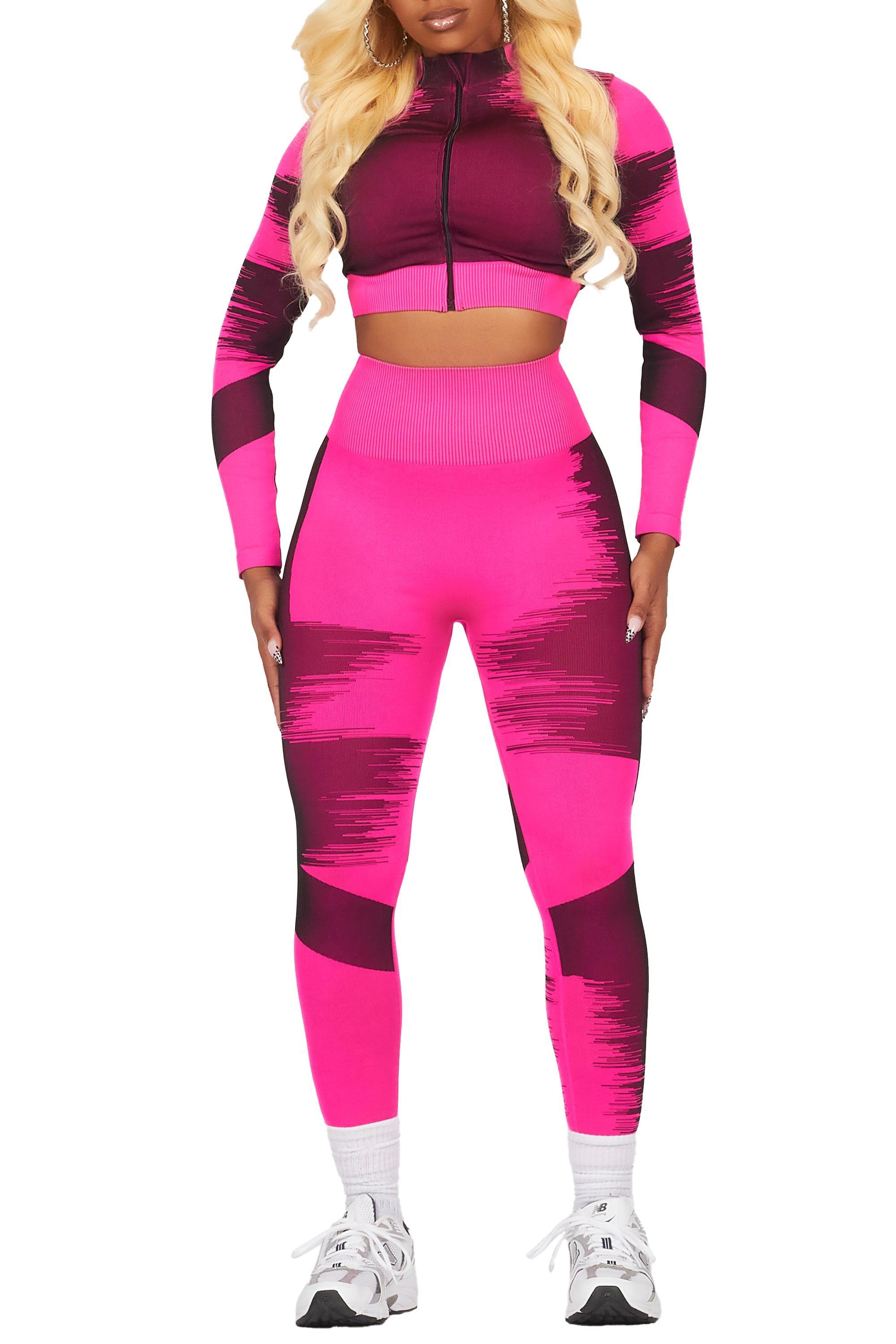 Alishia Fuchsia Active Set Female Product Image